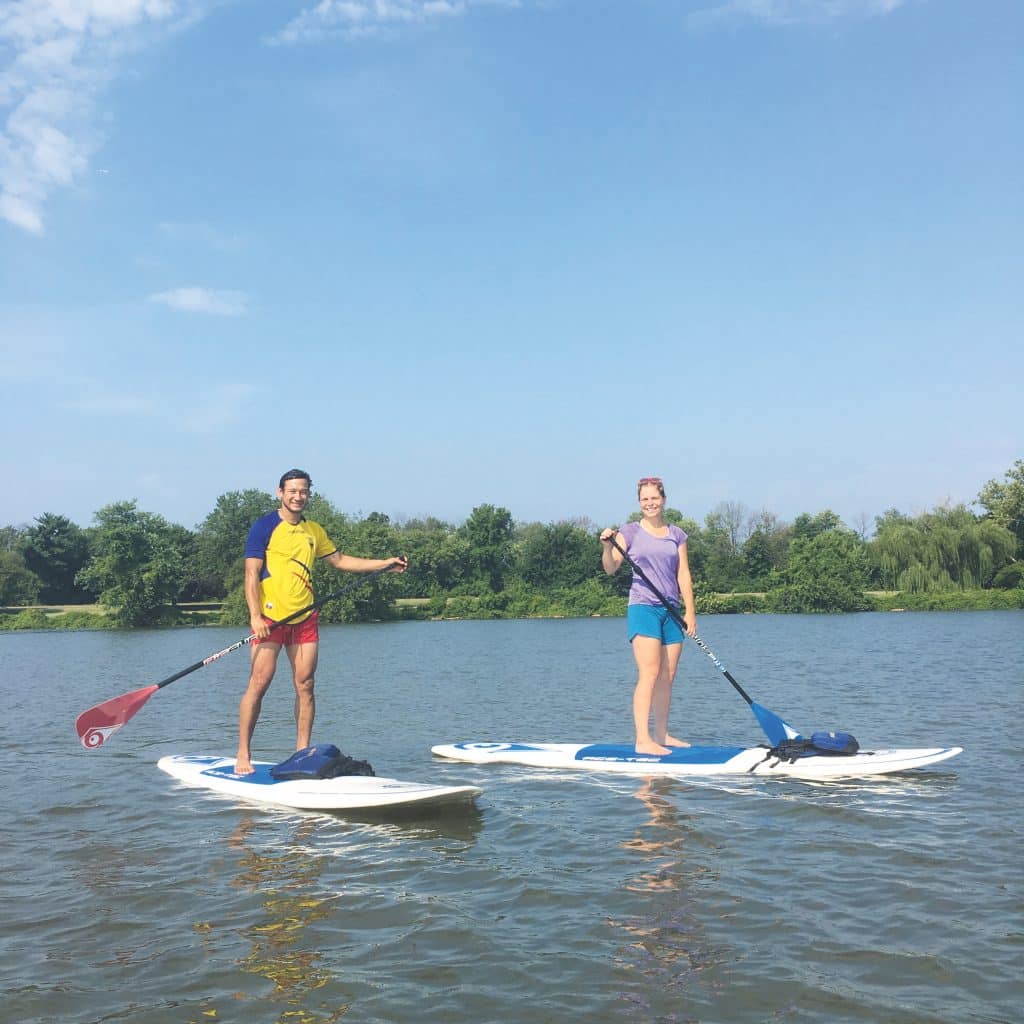 SUP sur le Potomac