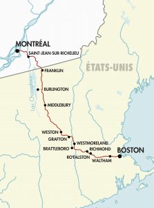 montreal boston itinéraire