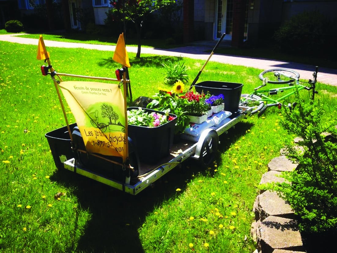 Les jardiniers à bicyclette