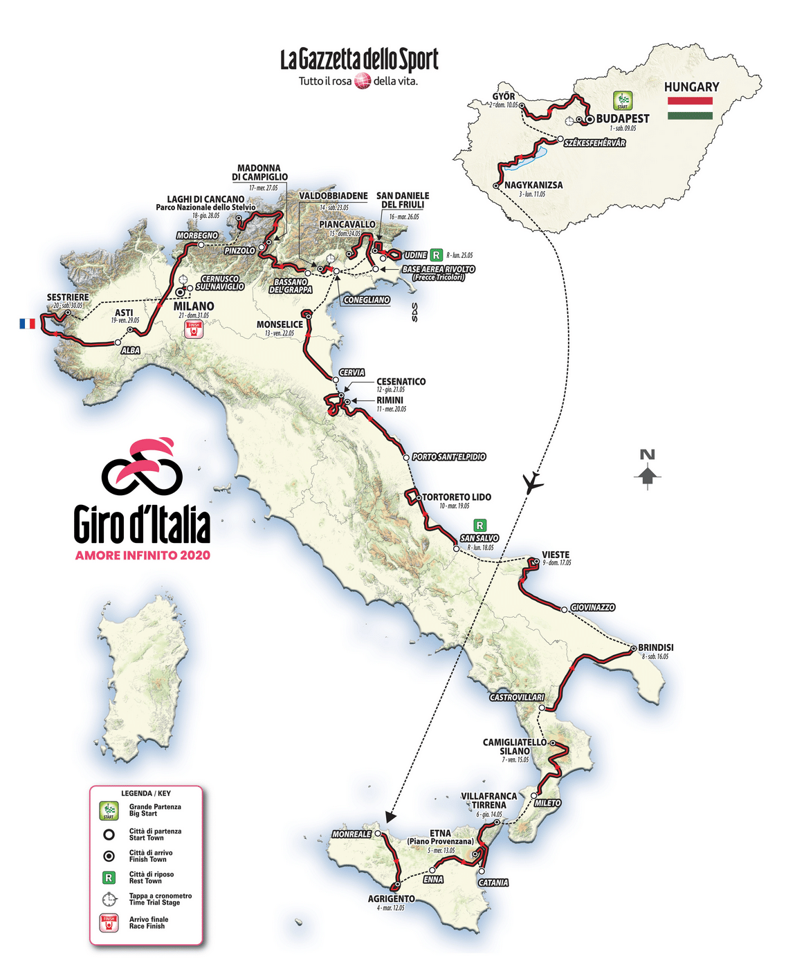 carte giro d'italia