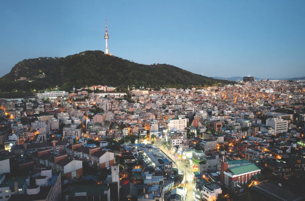 Séoul de nuit (Corée du Sud)