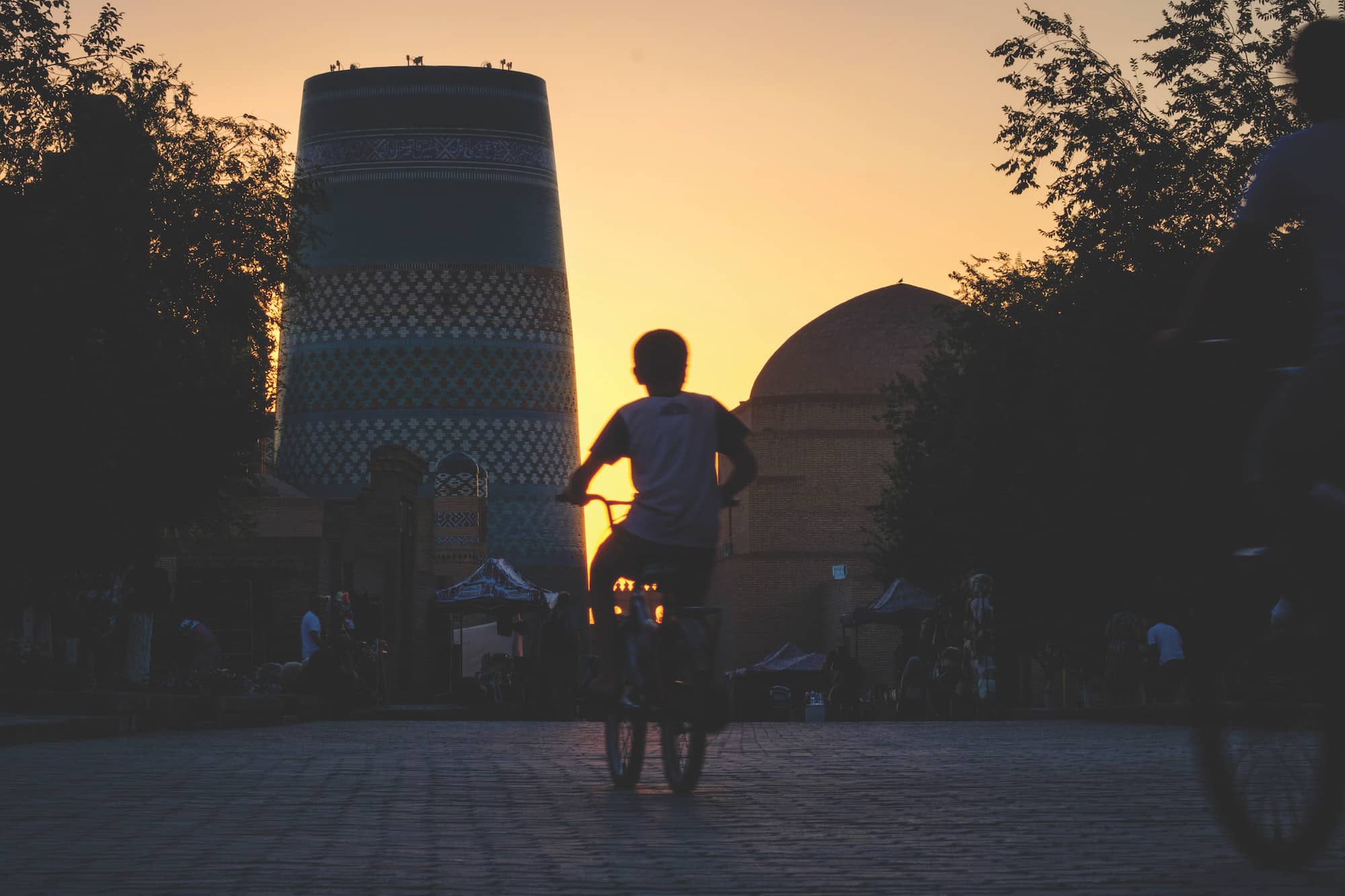 Enfants Khiva (Ouzbékistan)