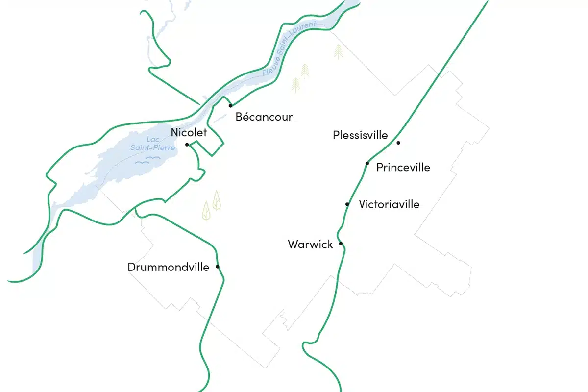 La Route verte dans le Centre-du-Québec